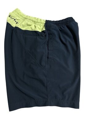 Birddogs  Navy BlueShorts Green Lime Lined Boom Performance Athletic Gym Running